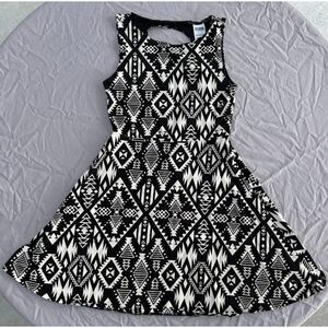 Pink Victorias Secret Dress Y2k Aztec Fit Flare Open Back Skater Size S